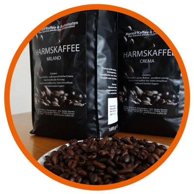 Bild, Produkt, Kaffee, Bohne, Milano, Crema, Tüte, Premium