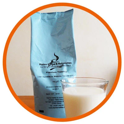 Bild, Tüte, Produkt, Premium, Topping, Harms Kaffee